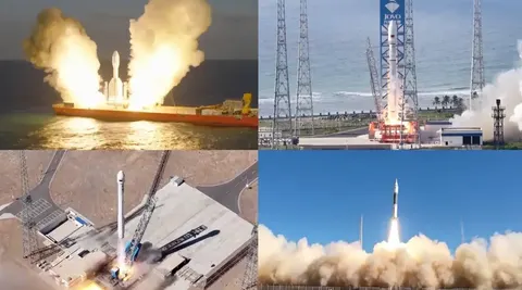 Китай за 45 годин запустив чотири різні ракети з трьох космодромів