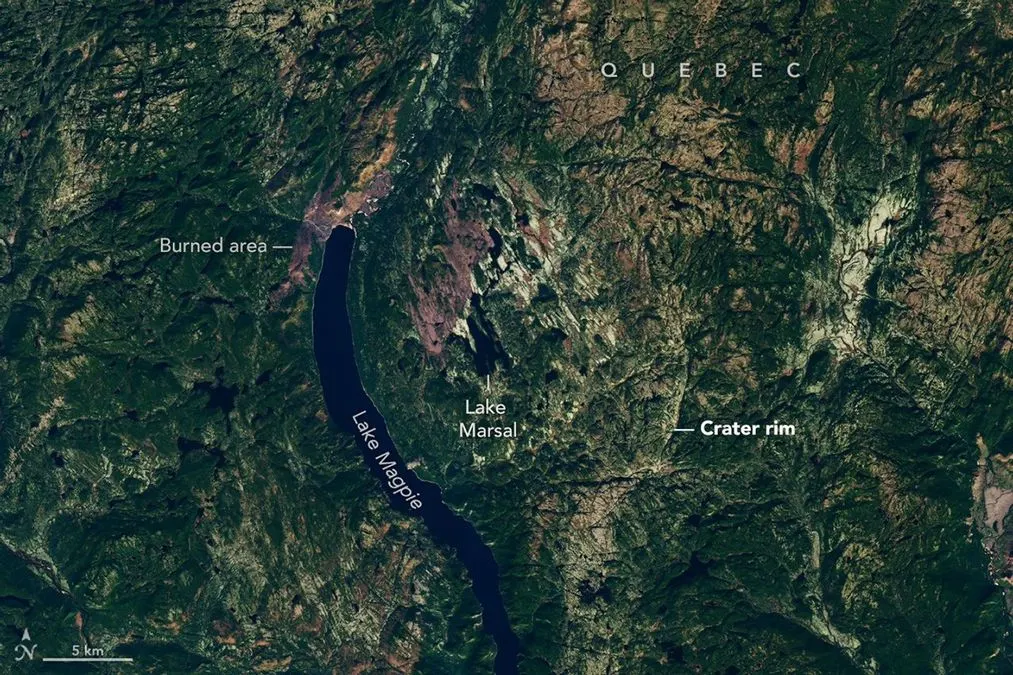 У Квебеку знайшли 25-кілометровий метеоритний кратер — завдяки Google Maps