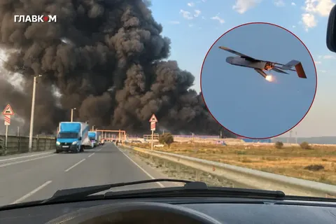 Супутник показав масштаб пожежі на складі Ozon у Дагестані