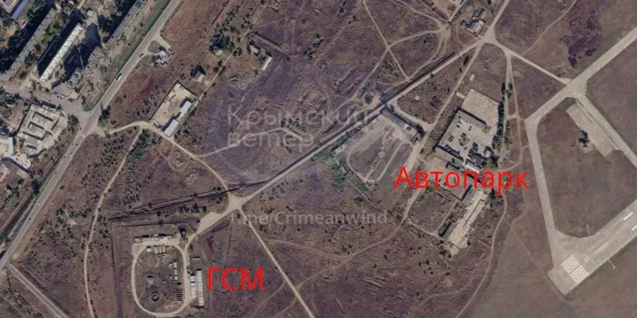 Супутники зафіксували пожежу на аеродромі Джанкой у Криму