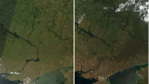 Супутникові знімки показали «випалену землю» на фронті в Україні