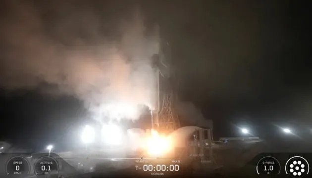 SpaceX вивела на орбіту 24 супутники Starlink у 100-му запуску року