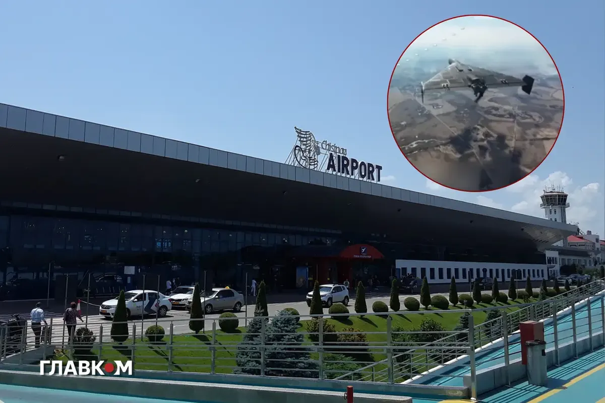 Російський дрон пролетів над аеропортом Кишинева та попрямував до Румунії