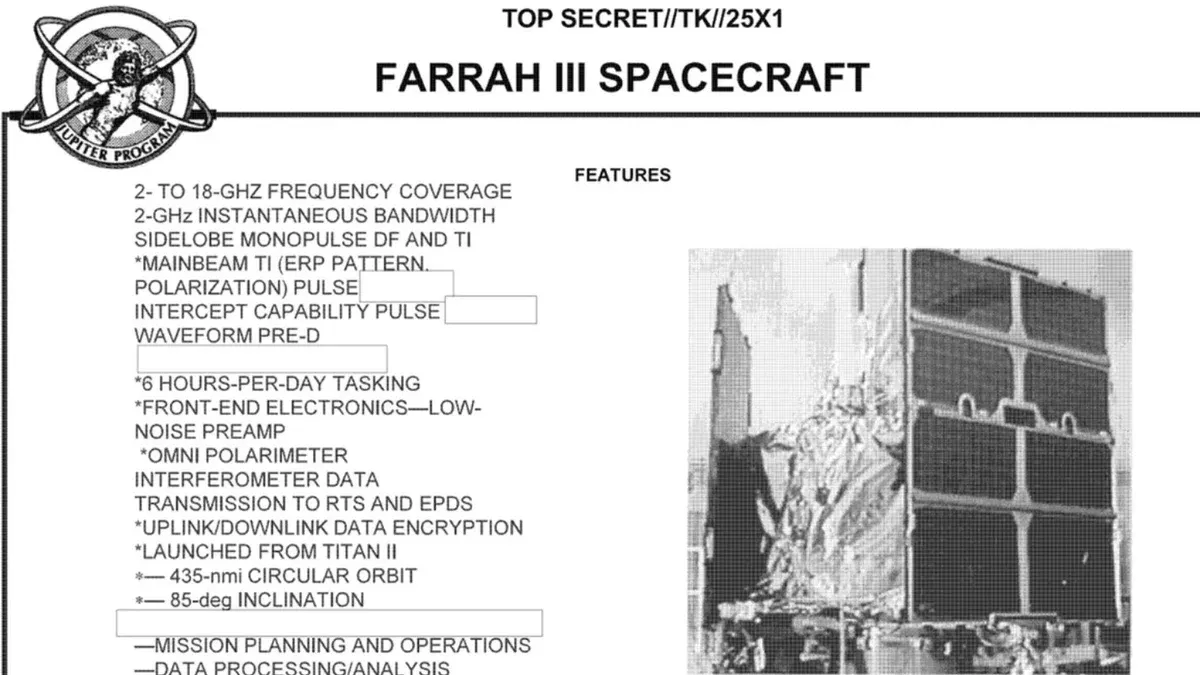 США втратили шпигунський супутник FARRAH III: розпався через 38 років