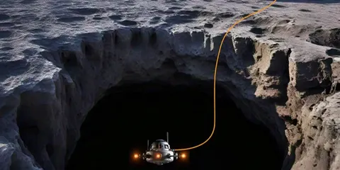 NASA профінансує лазерний дрон для дослідження місячних печер